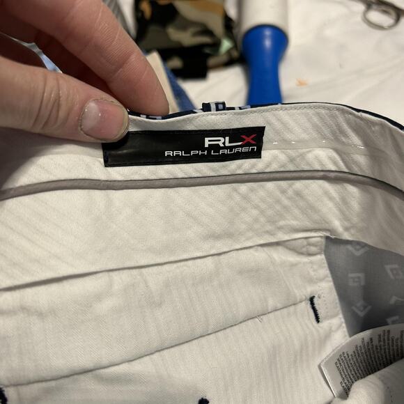 Ralph Lauren RLX Shorts Mens 44Golf Stretch Performance Geo Print Polyester - Picture 5 of 8